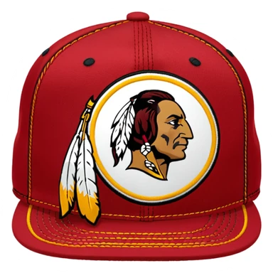 Washington Redskins hat sticker