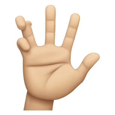 A hand emoji making a pinching gesture with light skin tone. sticker