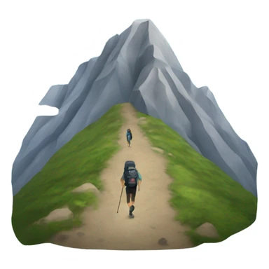 Hiking mountain sticker
