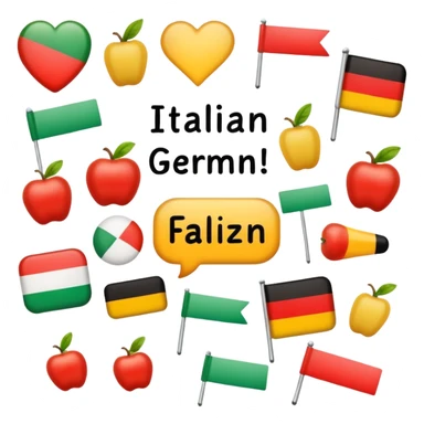 italian german word quiz sticker