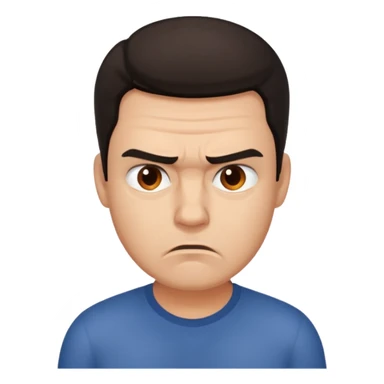 man frustrated sticker