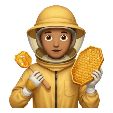 mannelijke imker sticker