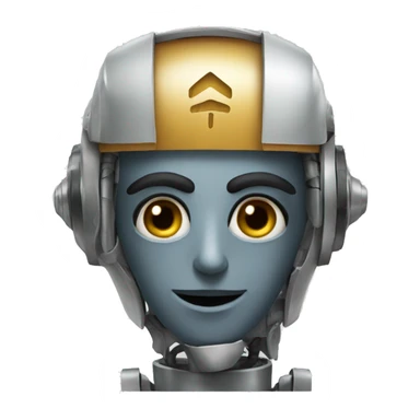 robot with dastar arab sticker