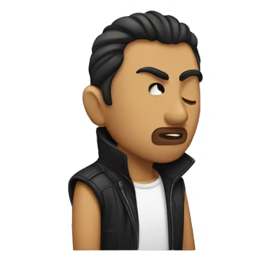 Boring with kiss sticker