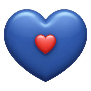 Heart color indigo sticker