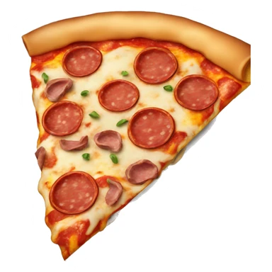 Pizza with meat and pepperoni toppings sticker