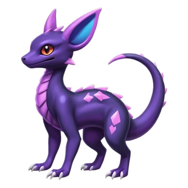 Shiny Salandit-Umbreon-Noivern-Noibat-Hybrid (Full body) sticker