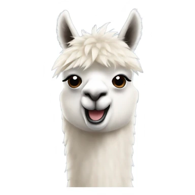 Alpaca with a shark fin  sticker