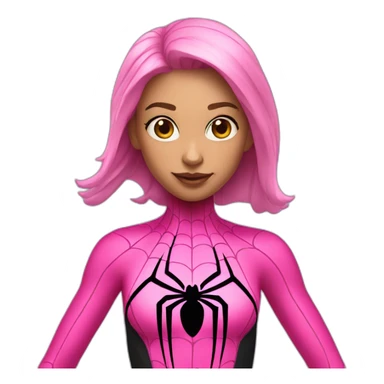 spidergirl pink color Total body sticker