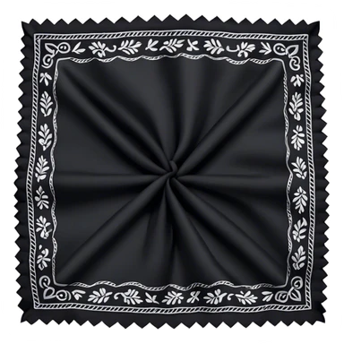 Black bandanna sticker