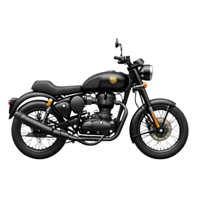 Black royal Enfield sticker