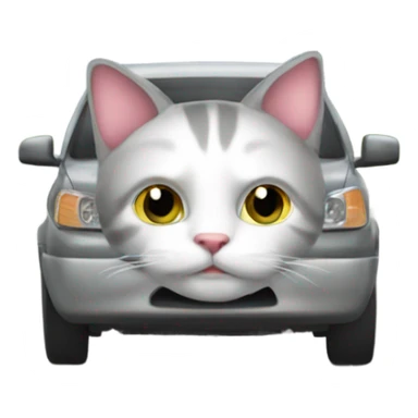 Cat driving a car down the jersey turnpike  sticker