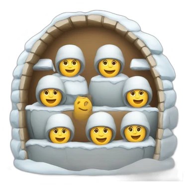 igloo team-work sign sticker