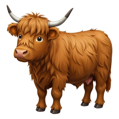 highland cow sticker