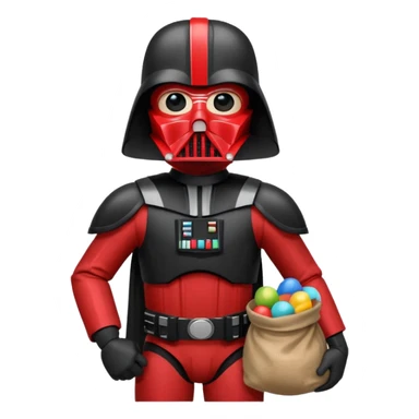darth vader santa sticker