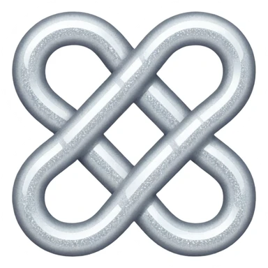 Glitter White Infinite sticker