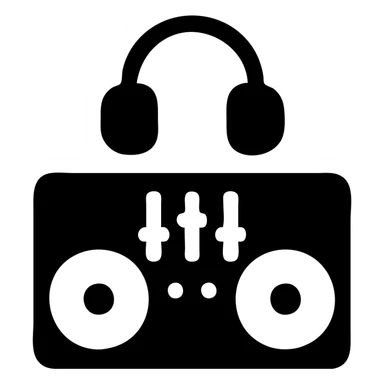 DJ setup sticker