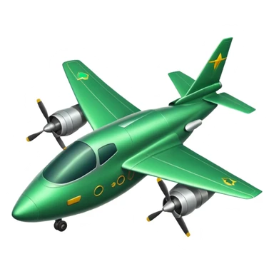radar green aircraft sticker