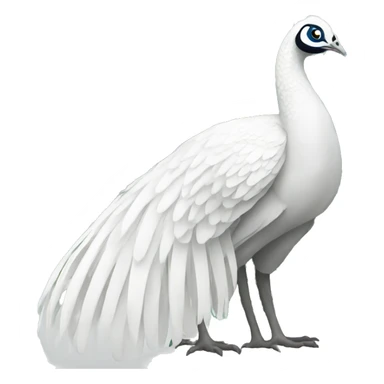White Peacock sticker