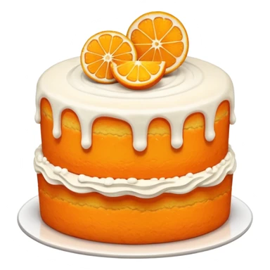 Orange cake sticker