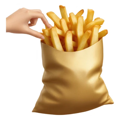 Putting the fries in the bag sticker