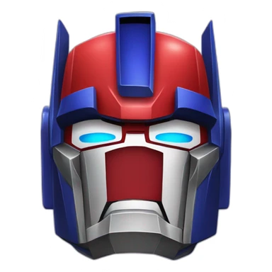 Angry darl Optimus prime with mask sticker