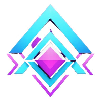 neon cyberpunk-themed icon representing focus sticker