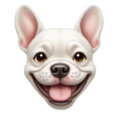 French bull dog smiling sticker