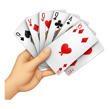 a hand of cards credit cards sticker