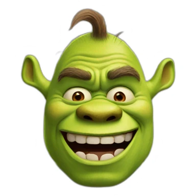 green monster shrek sticker