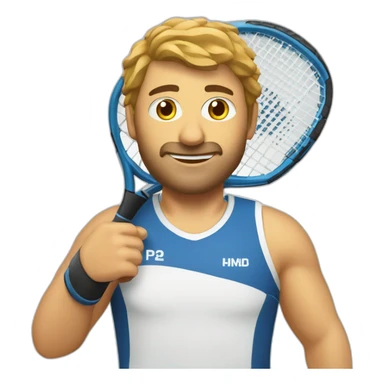 Padel-player-in-see sticker