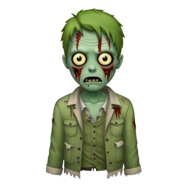 Um zombie cria  sticker
