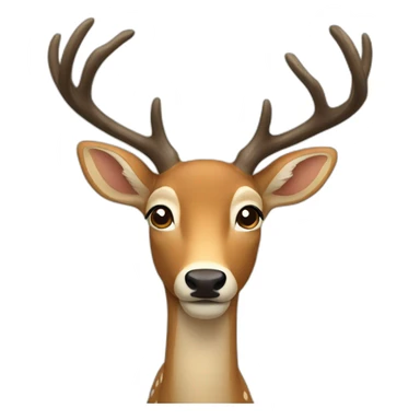 deer saying wow sticker