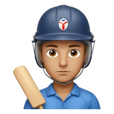 Cricketer sticker