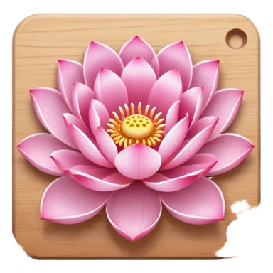 lotus flower placed on a nail board sticker