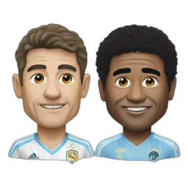 Pele und maradona sticker