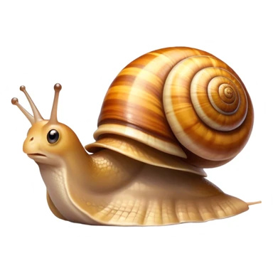 A snail crossing the street  sticker