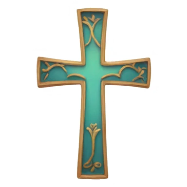 Christian cross sticker