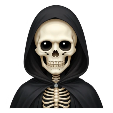 the death with black cloak sticker