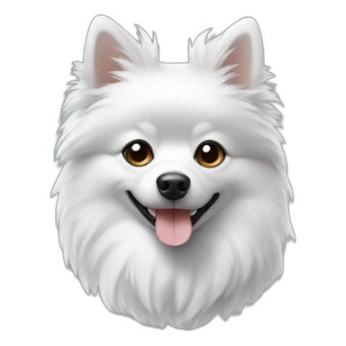 Black White small spitz sticker