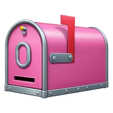 pink unified mailbox sticker
