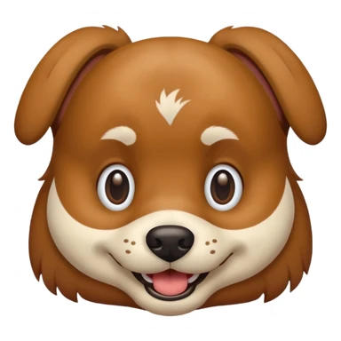 dog with a human face  sticker