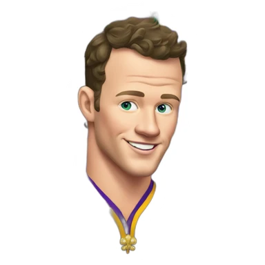 Jonathan Toews at Mardi Gras sticker