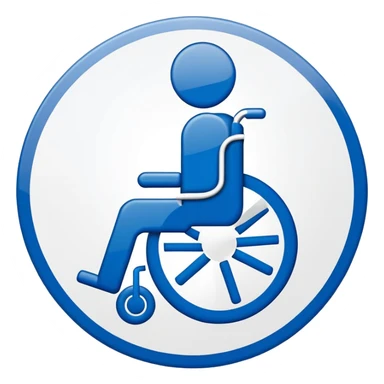 disabled access sign with interdiction mark sticker