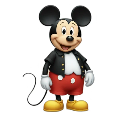 fat mickey mouse sticker