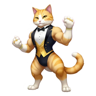 Transcendent celestial infinity cosmic galactic energy Mega neon unicorn dragon hydra hyper rare golden penguin Golden Divine god angel Omni Black and white Super muscular Buff sigma Gigachad cat full body tuxedo colored  sticker