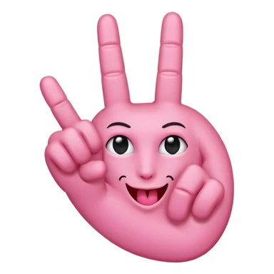 Heart and middle finger sticker