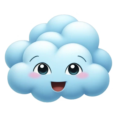 A flirty cloud sticker