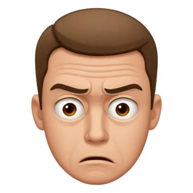 man frustrated by lack of money sticker