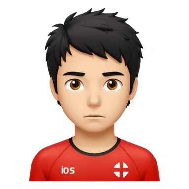 Lifeguard Teenager with Black messy hair saving lives sticker